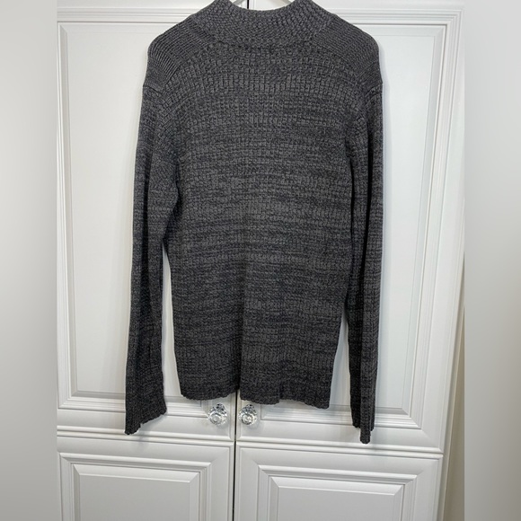 Calvin Klein Jeans Men’s Size XL Grey 1/2 Zip Front Sweater w/Stand Up Collar - Picture 7 of 9
